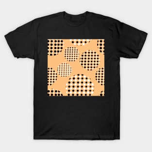 Dotted Spheres Pale Orange Repeat 5748 T-Shirt